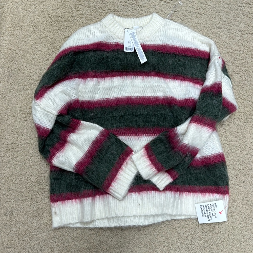 Top shop stripe super cute sweater brand new with tag